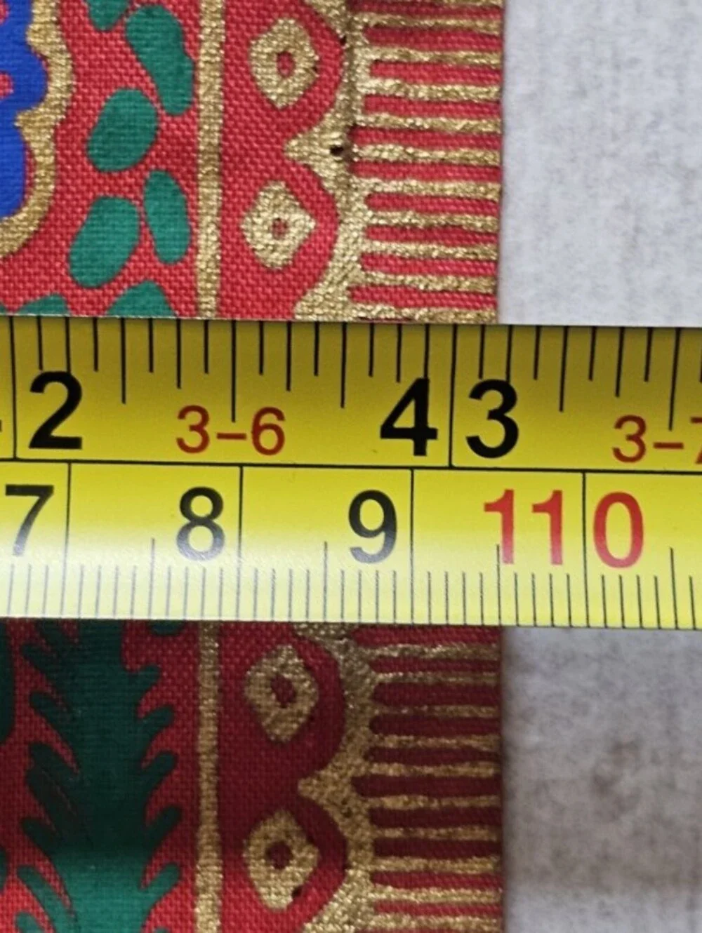 Vintage Asian Phoenix Bamboo Tablecloth Wall Hanging Red Gold 75x43 Textile